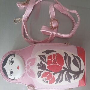 NWOT Sweet Matryoshka Doll Crossbody Bag Size S